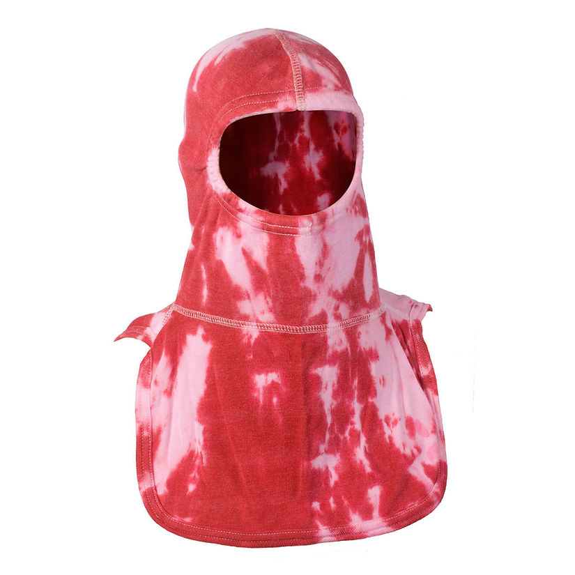 Embrace safety and style with Majestic Fire Apparel Tie Dye Firefighting Hood. PAC II & Nomex Blend tech. Ideal for fearless firefighters worldwide