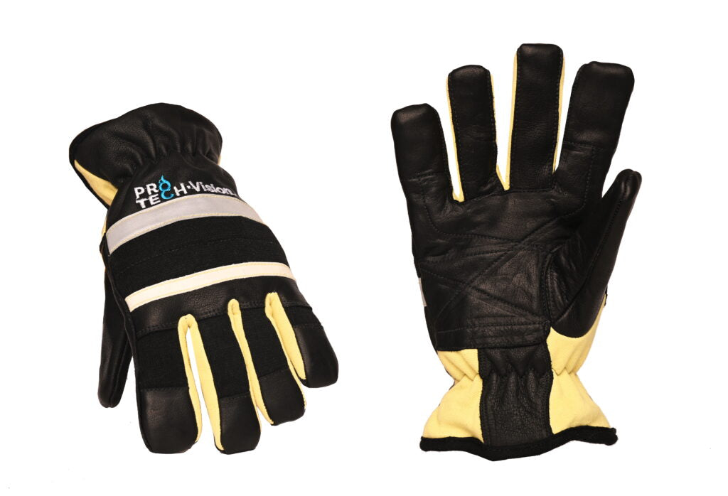 Elevate firefighter safety with Vision gloves: unbeatable grip, RIT rescue band, HiVis stripes, NFPA certified. Protecting hands in extreme conditions